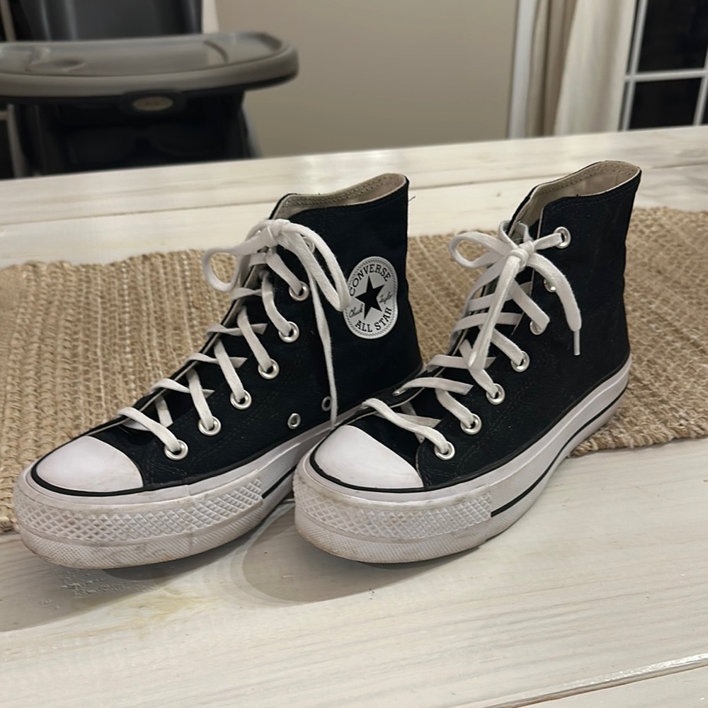Converse Chuck Taylor Black platform High-Top Sneakers